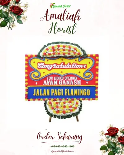 Bunga Papan Congratulation di Mareku